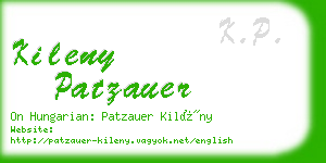kileny patzauer business card